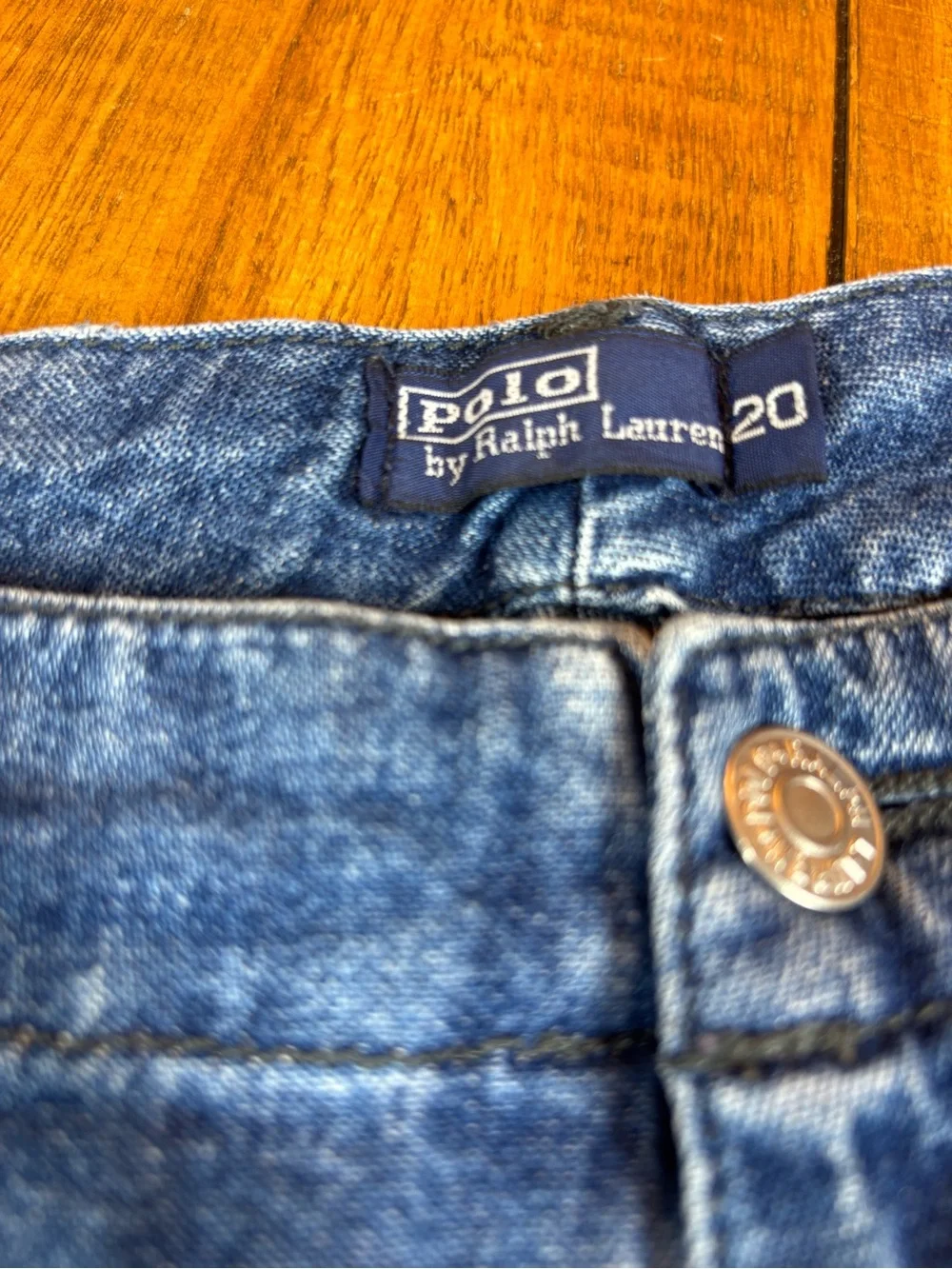 Polo by Ralph Lauren Indigo Denim Cargo Shorts y2k vintage
